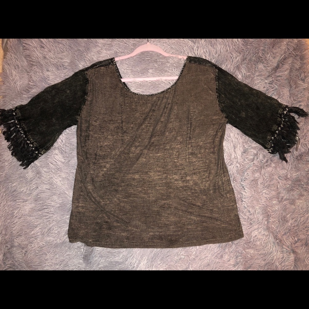 Gimmicks BKE Washed Black V-back slub material